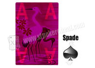 Cartões marcados de jogo invisíveis de papel do néon 71 da fraude do jogo para a fraude do póquer