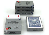 4 cartões de jogo dourados plásticos do troféu de Modiano do índice regular com única plataforma