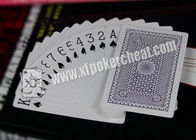 Cartões de jogo plásticos de prata de jogo da ponte dos suportes do casino feito sob encomenda, ISO9001