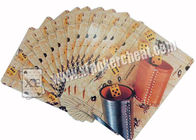 Do lado de papel dos cartões de jogo do PRETO do BÔNUS da Índia póquer marcado para o leitor de cartão