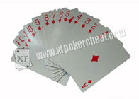 A Índia lado de papel de jogo preto/vermelho de Cocrtaie marcou cartões mágicos para o analisador do póquer