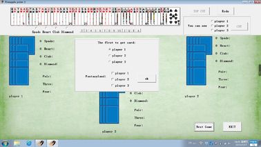 Software de análise do póquer do jogo do abacaxi do IOS para o leitor de cartão do póquer