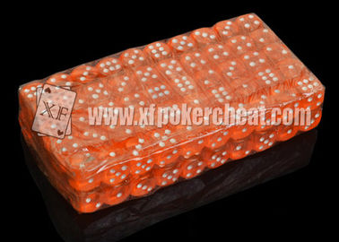 dados mágicos do casino plástico transparente de 14mm ajustados com medicina para dentro
