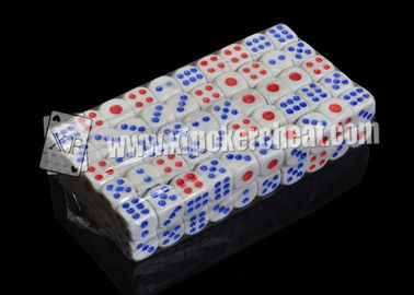 dados mágicos do casino plástico transparente de 14mm ajustados com medicina para dentro