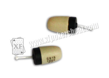 Receptor de rádio sem fio do fone de ouvido do espião do plástico CVK 918 com frequência fechado