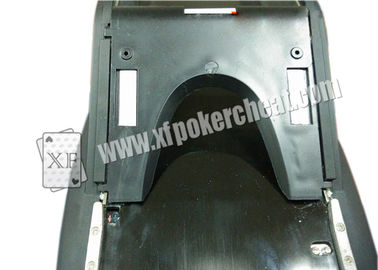 Pôquer plástico do preto profissional do casino que negocia a sapata para mudar o vencedor pelo telecontrole