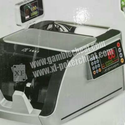Câmera do filtro da máquina do dinheiro para ver os cartões de jogo marcados da tinta invisível que não vistos pela luz UV