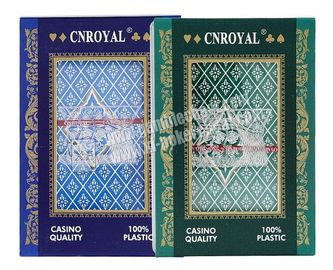 Cartões de jogo invisíveis plásticos de P.R.C CNROYAL para o analisador do pôquer e as lentes de contato