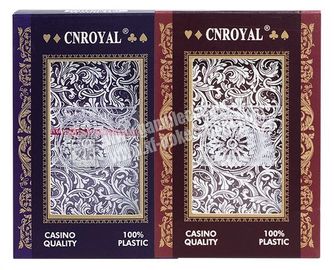 Cartões de jogo invisíveis plásticos de P.R.C CNROYAL para o analisador do pôquer e as lentes de contato