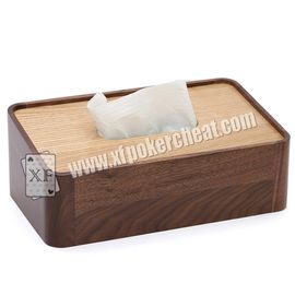 O varredor do pôquer/câmera de caixa de madeira do tecido para o analisador do pôquer marcou cartões