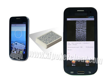 Analisador preto inglês do cartão do póquer da galáxia de Samsung com laço/fone de ouvido de Bluetooth