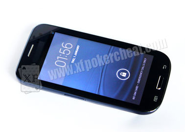 Analisador preto inglês do cartão do póquer da galáxia de Samsung com laço/fone de ouvido de Bluetooth