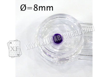 lentes de contato UV da tinta invisível de 8mm, lentes de contato marcadas dos cartões