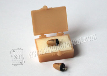 Fone de ouvido sem fio de engano do espião do equipamento MICSPY do póquer micro para o receptor da informação