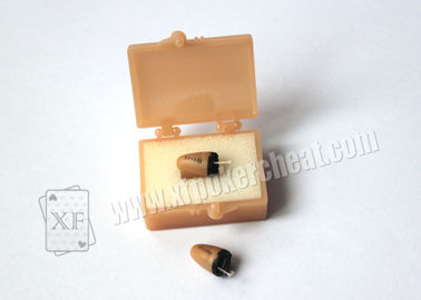 Fone de ouvido sem fio de engano do espião do equipamento MICSPY do póquer micro para o receptor da informação