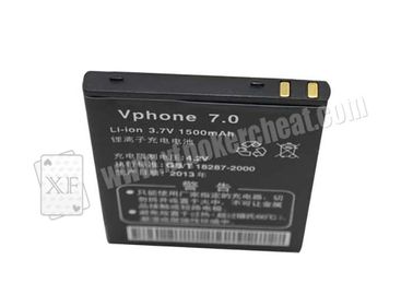 Leitor de cartão preto do póquer do lítio V68 do russo bateria de 3,7 volts para o engano do casino