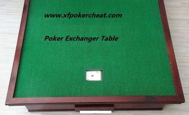 Tabela quadrada de madeira de engano do póquer dos dispositivos do casino para o truque do jogo