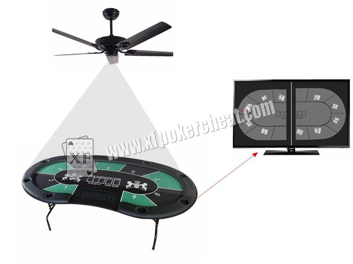 Câmera do fã de teto do furo de Pin com sistema de vigilância do jogo de pôquer para Texas Holdem