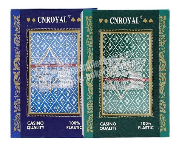 Cartões de jogo invisíveis plásticos de P.R.C CNROYAL para o analisador do pôquer e as lentes de contato